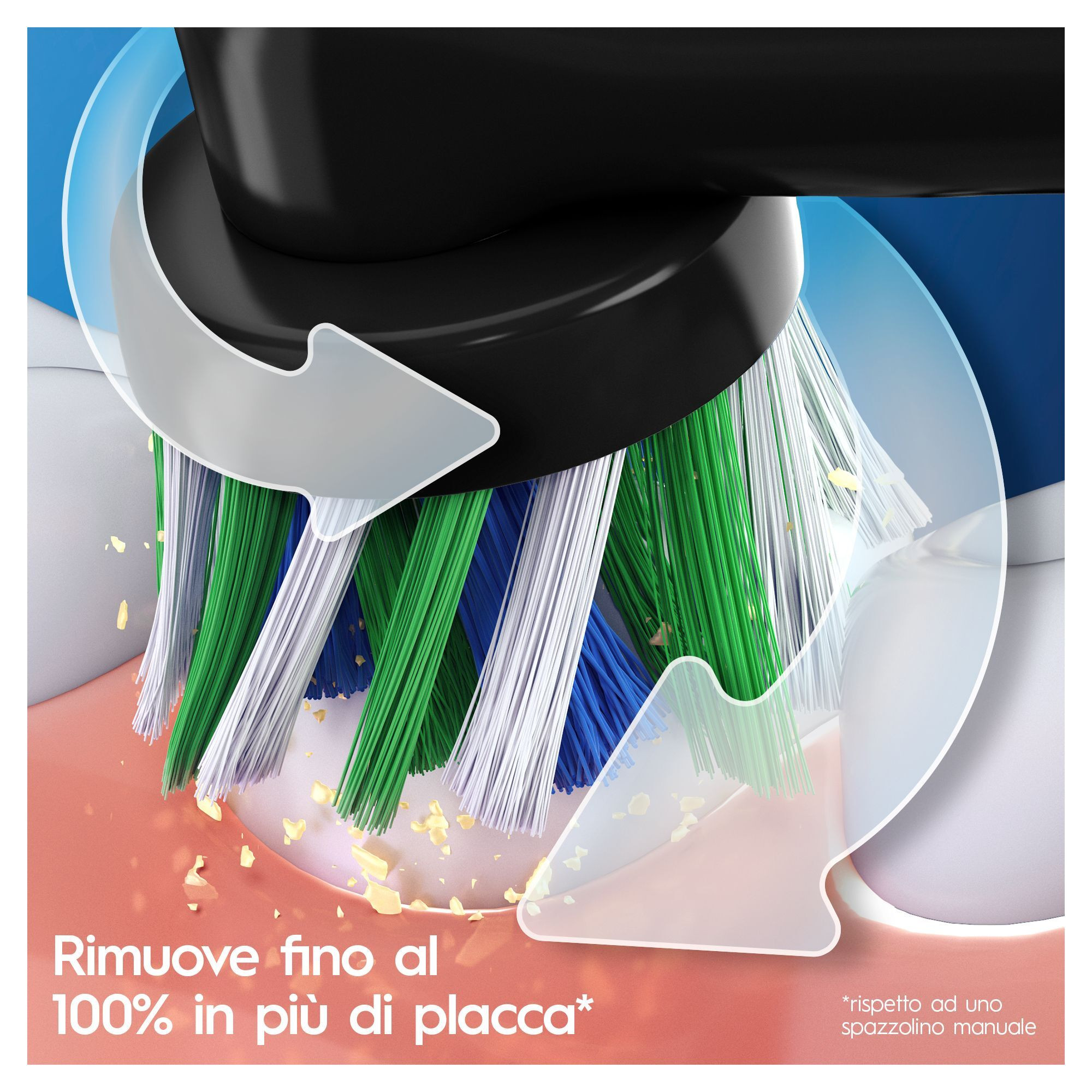 Oral-B Vitality Pro Duo Coppia Spazzolini Elettrici 1 Nero e 1 Azzurro - immagine 2