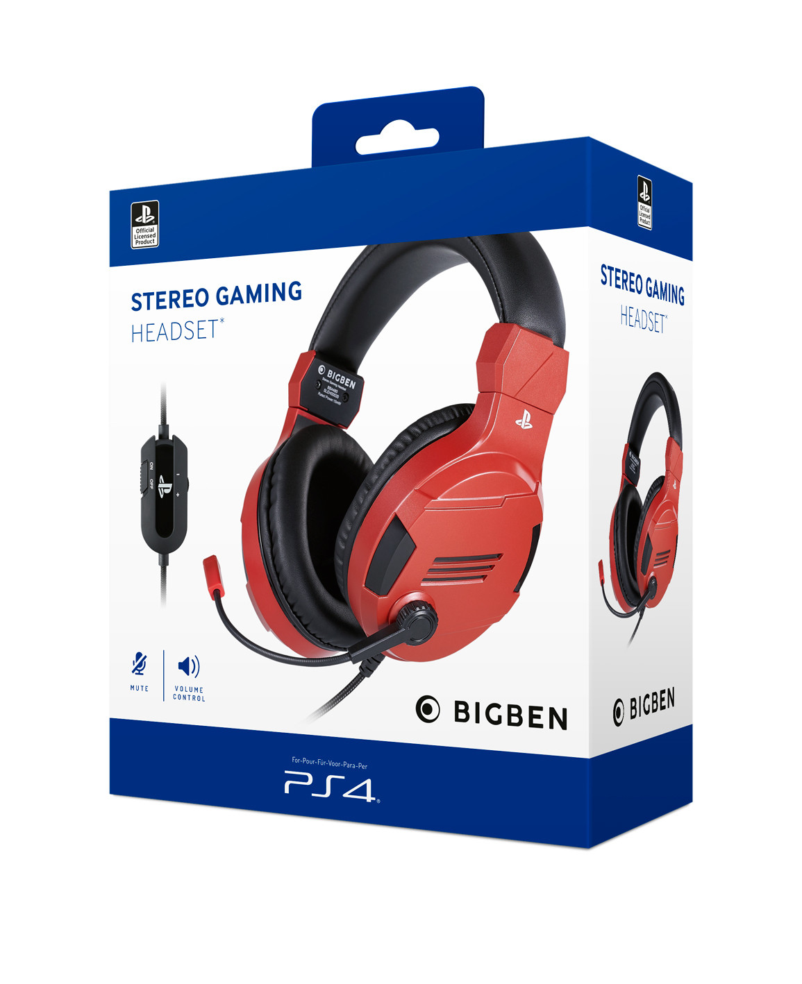 Big Ben PS4OFHEADSETV3 Red Cuffie Gaming per Ps4 - immagine 6