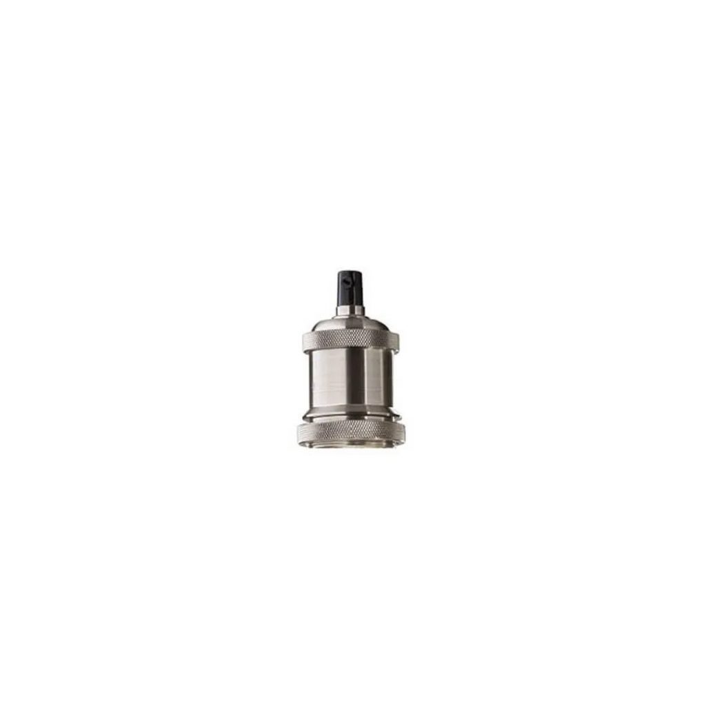 Perenz 6251CR Portalampada Metallo Cromo Spazzolato Attacco E27