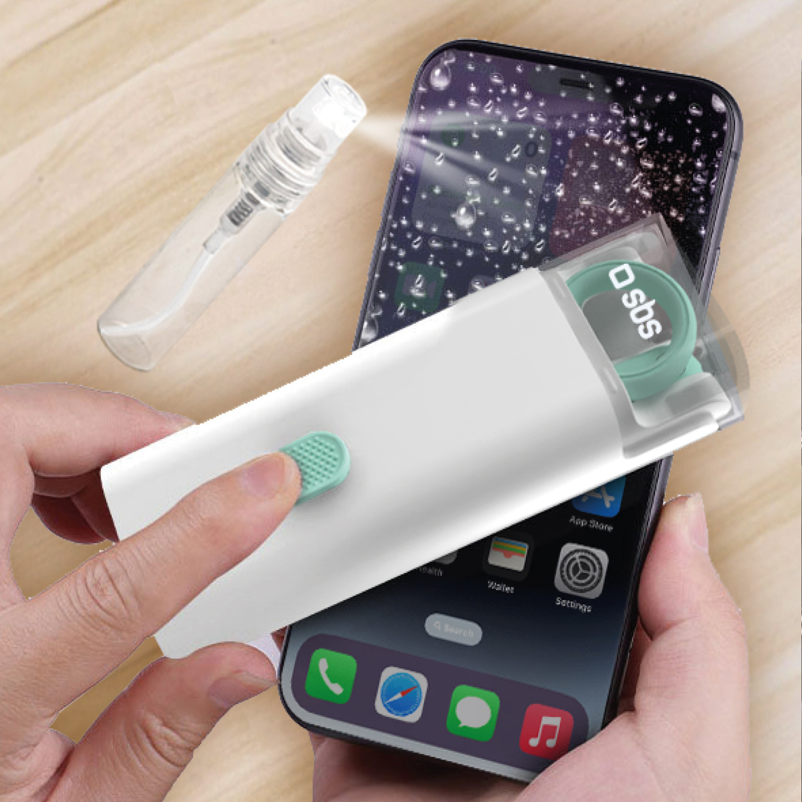 SBS TEEARCLEANSETMULTI Set per Pulizia Multifunzione Auric Phone Care - immagine 4