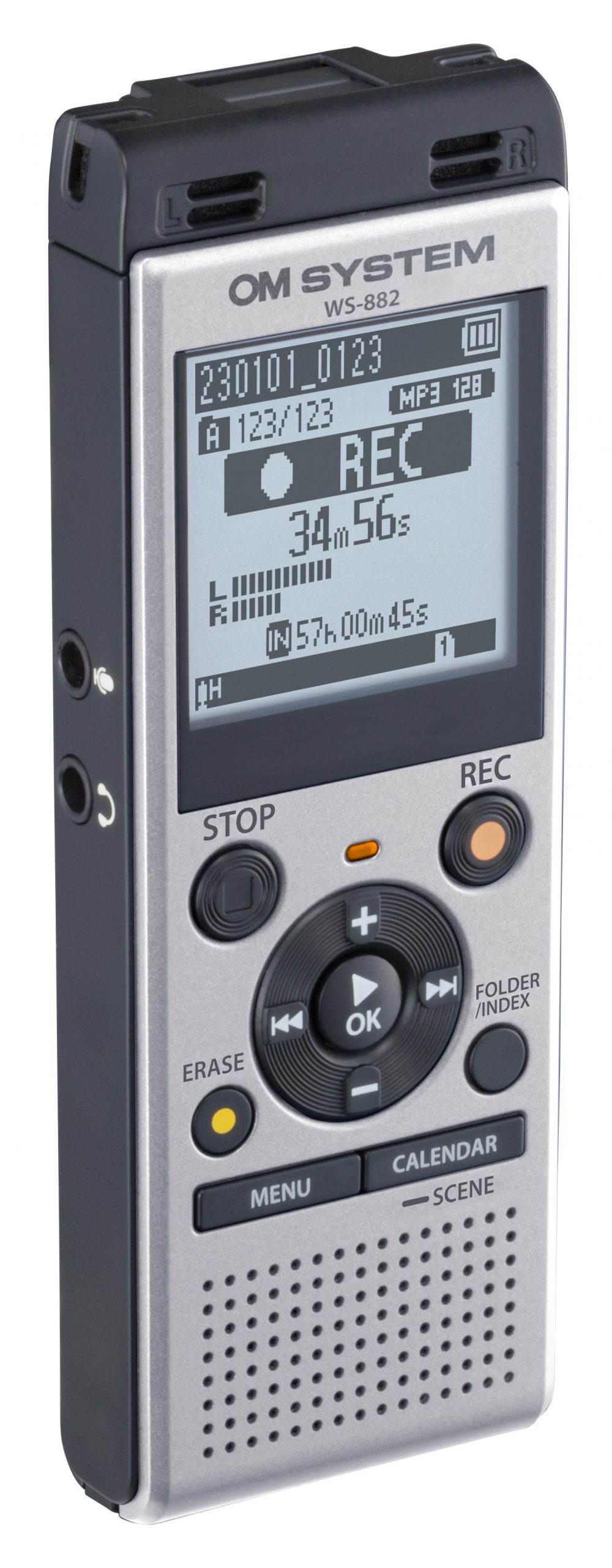 Olympus WS882 Registratore Portatile Grigio 4Gb Mp3 - immagine 2