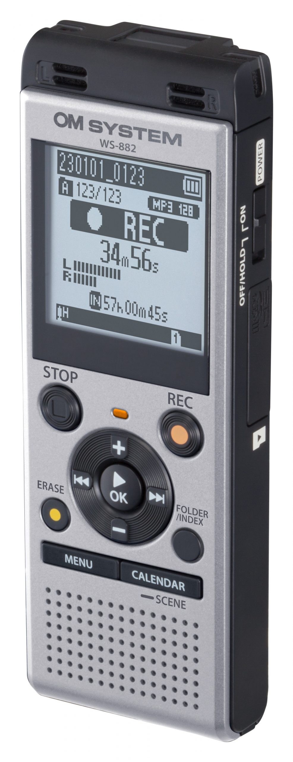 Olympus WS882 Registratore Portatile Grigio 4Gb Mp3 - immagine 3