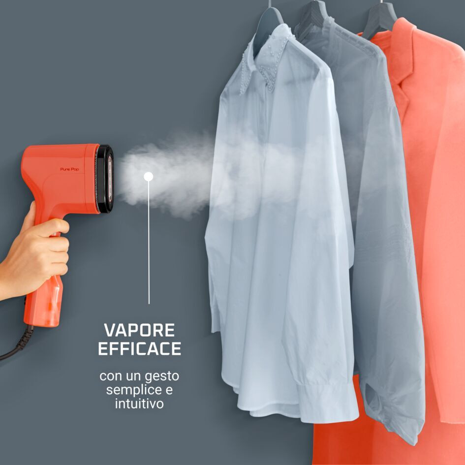 Rowenta Pure Pop Coral DR2022D1 Stiratore Verticale con Spazzola Levapelucchi - immagine 2