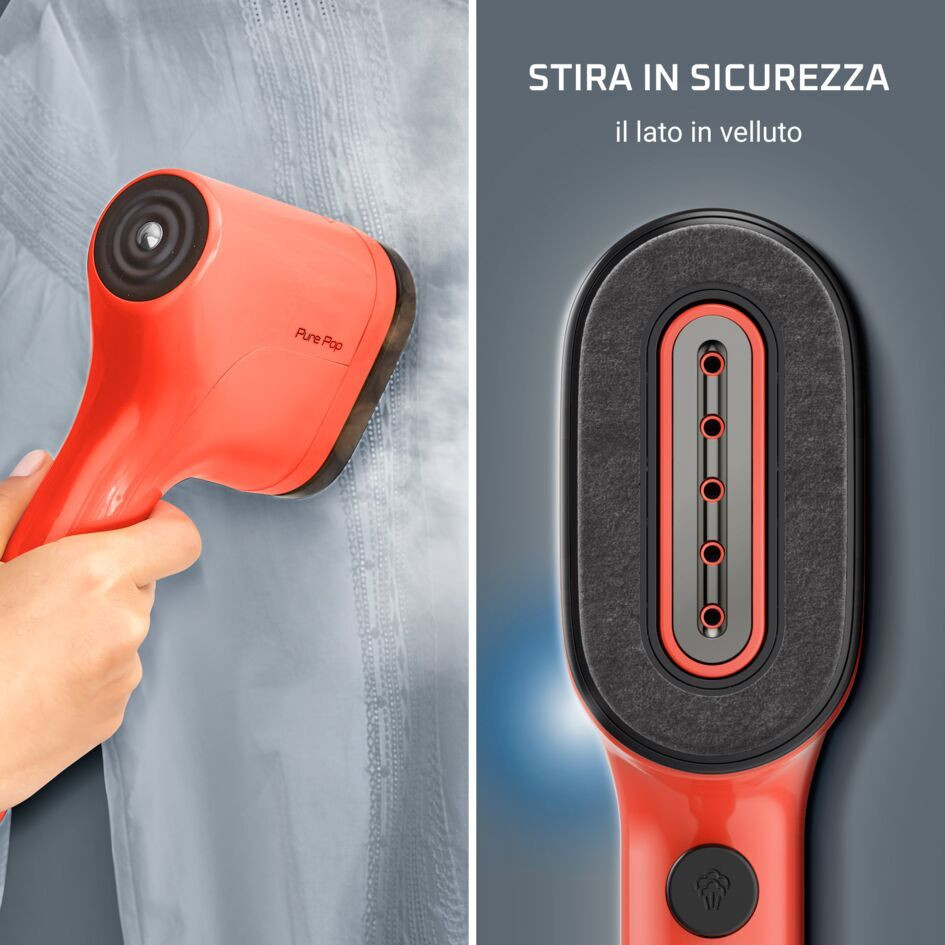 Rowenta Pure Pop Coral DR2022D1 Stiratore Verticale con Spazzola Levapelucchi - immagine 3