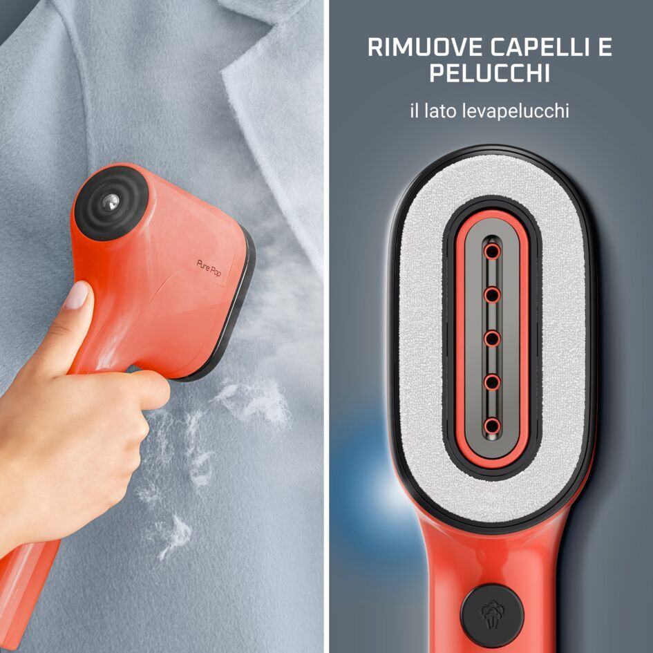 Rowenta Pure Pop Coral DR2022D1 Stiratore Verticale con Spazzola Levapelucchi - immagine 4