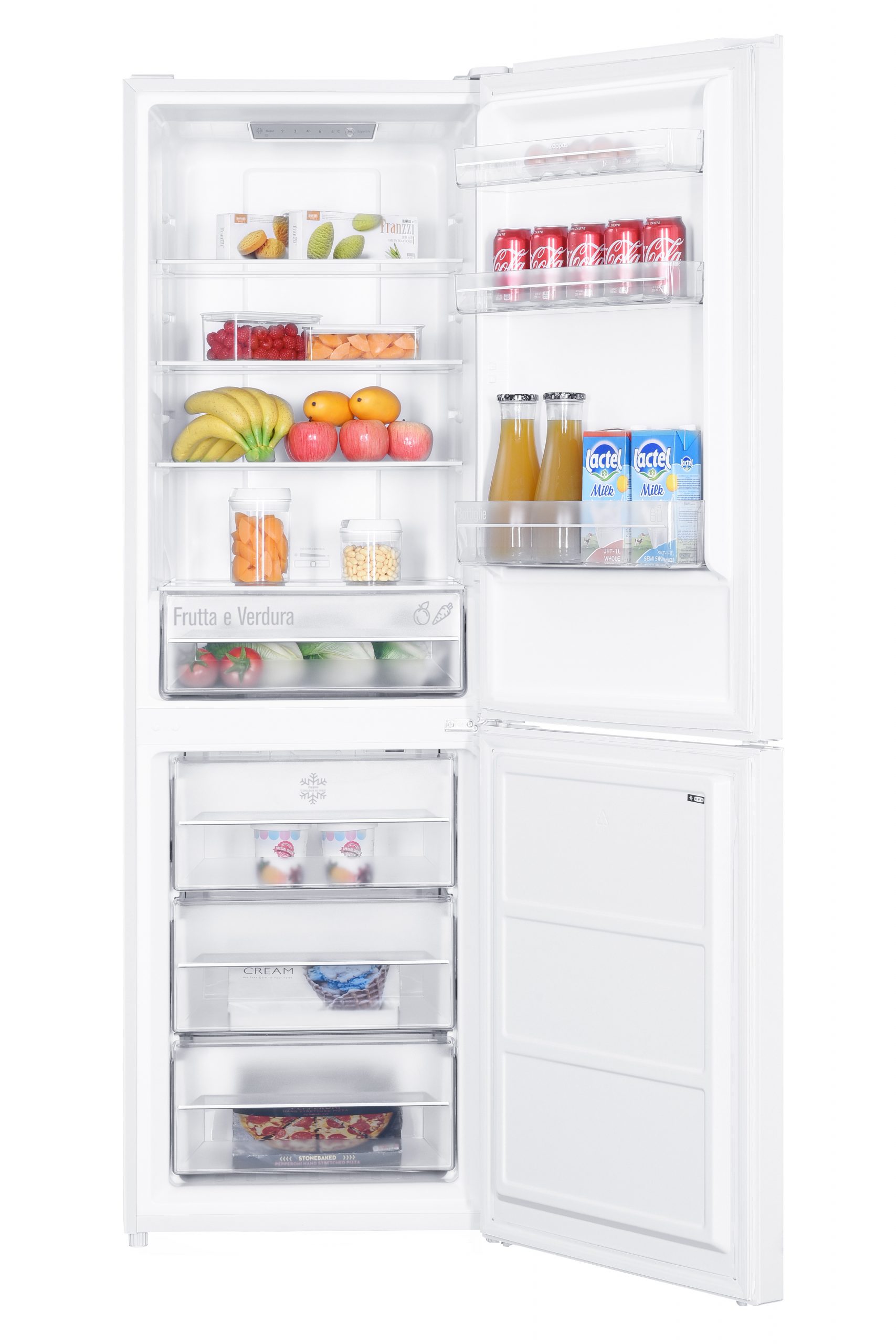 Zoppas HZBF45NNL3WE0 Frigo Combinato No Frost Bianco 327 Litri - immagine 5