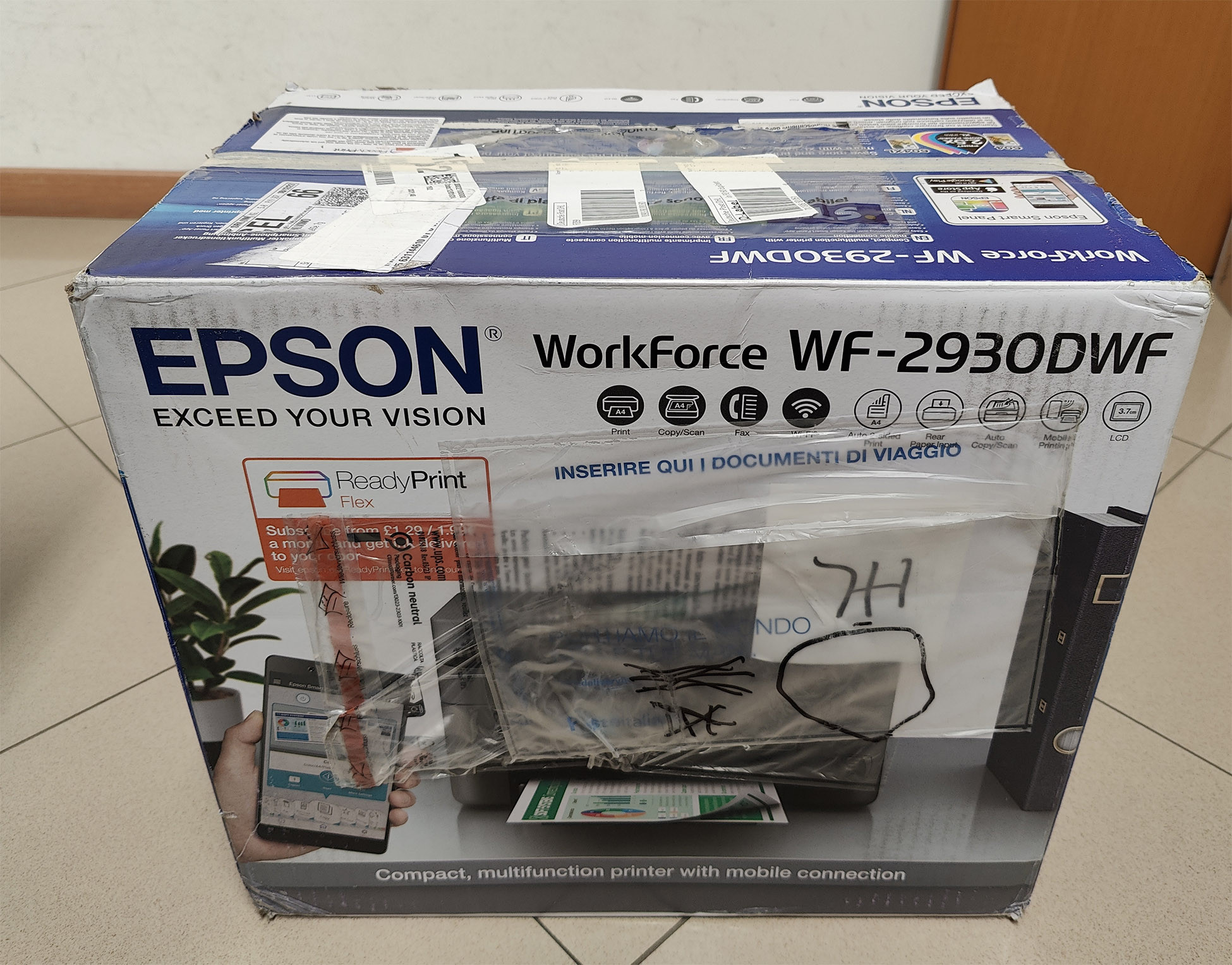 Epson WorkForce WF-2930DWF Stampante Multifunzione Inkjet a Colori Wi-Fi con ADF - immagine 2