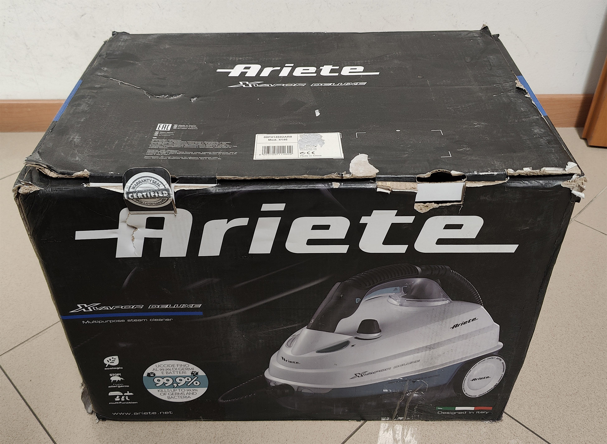 Ariete XVapor Deluxe Pulitore a Vapore 1500W - immagine 2