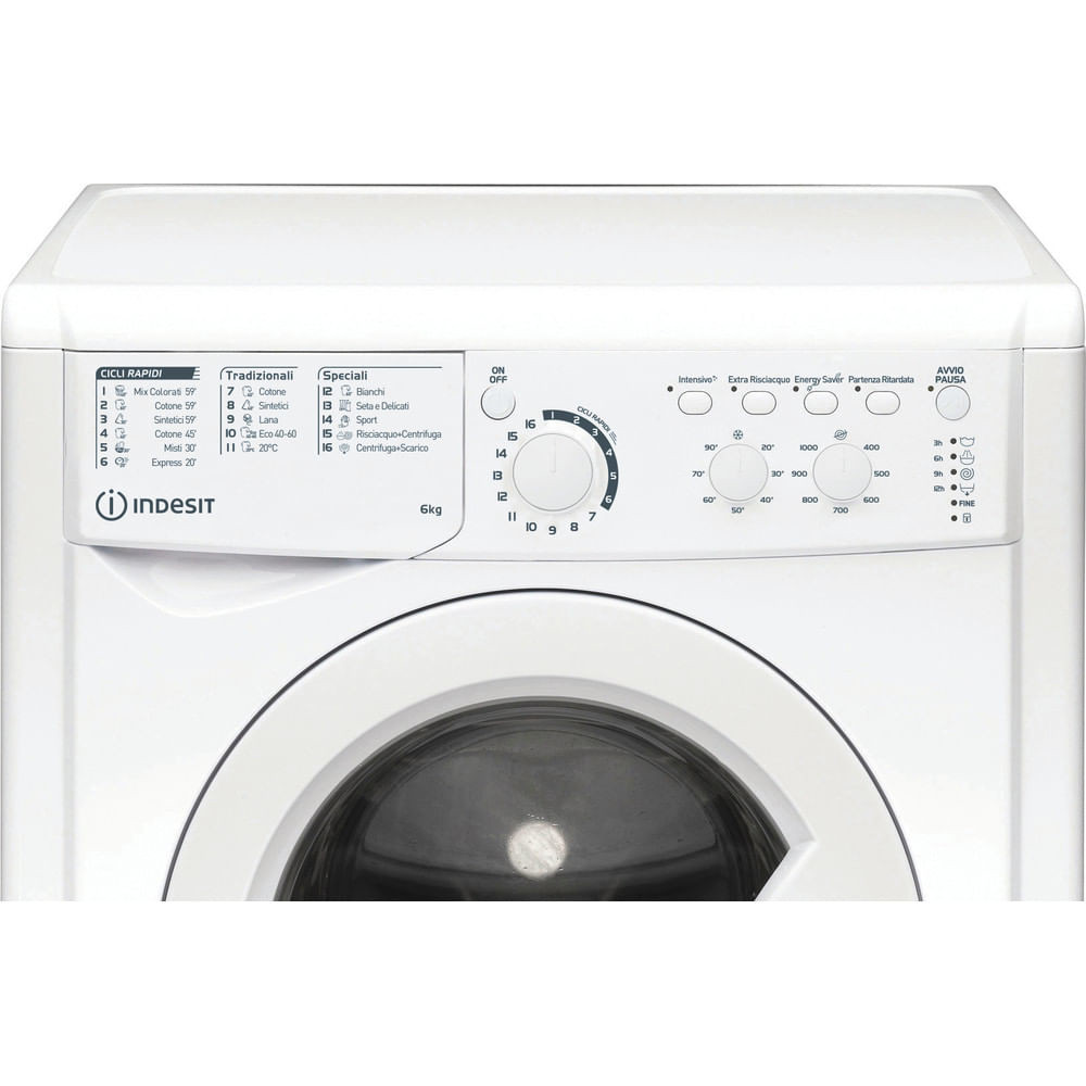 Indesit EWC61051WITN Lavatrice CARICA Frontale 6kg 1000giri - immagine 3