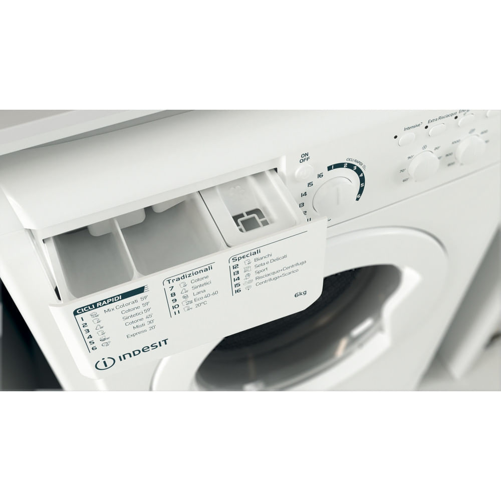Indesit EWC61051WITN Lavatrice CARICA Frontale 6kg 1000giri - immagine 4