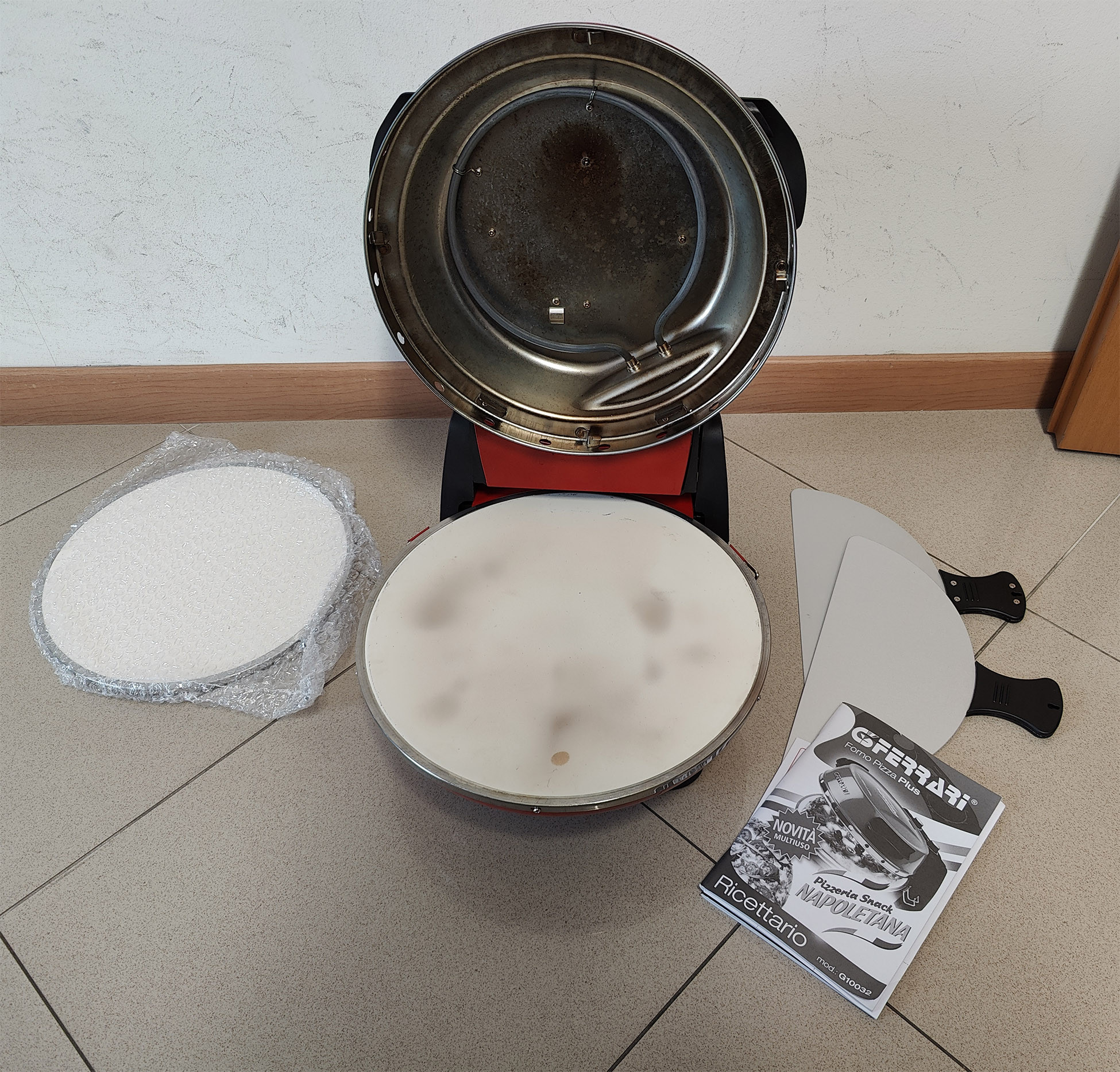 G3 Ferrari Pizzeria Snack Napoletana Forno per Pizza 1200W 2 Pietre Refrattarie - immagine 3