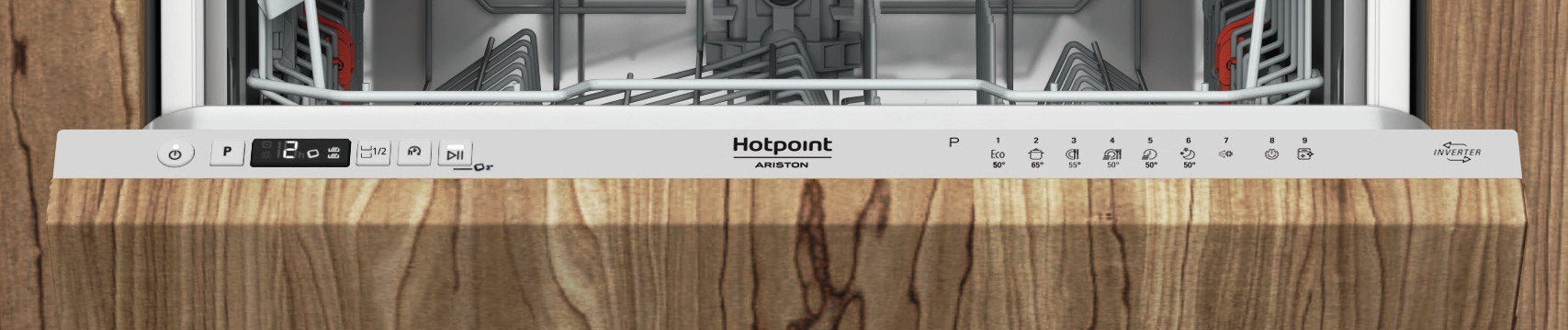 Hotpoint-ariston H2IHUD526AS Lavastoviglie a Scomparsa Totale 14 Coperti - immagine 2
