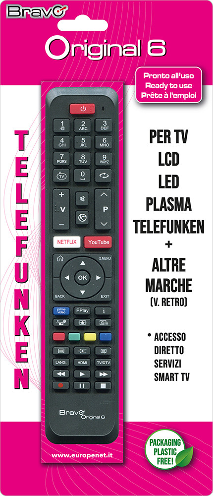 Bravo Original6 Telecomando per TV Telefunken - immagine 2