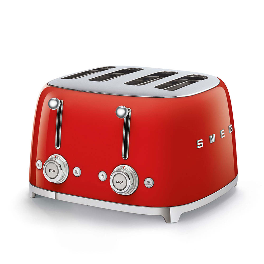 Smeg TSF03RDEU Rosso Tostapane a 4 Scomparti 4 Fette 2000W Stile Retro - immagine 2