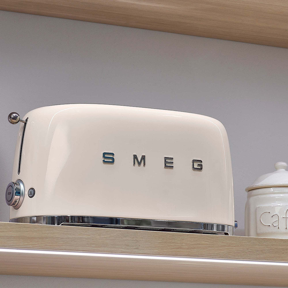 Smeg TSF02CREU Panna Tostapane a 2 Scomparti 4 Fette 1500W Stile Retro - immagine 5