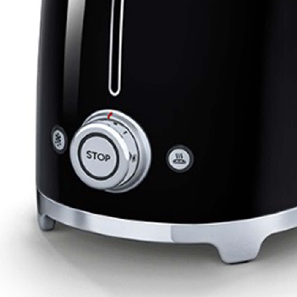 Smeg TSF01BLEU Nero Tostapane a 2 Scomparti 2 Fette 950W Stile Retro - immagine 3