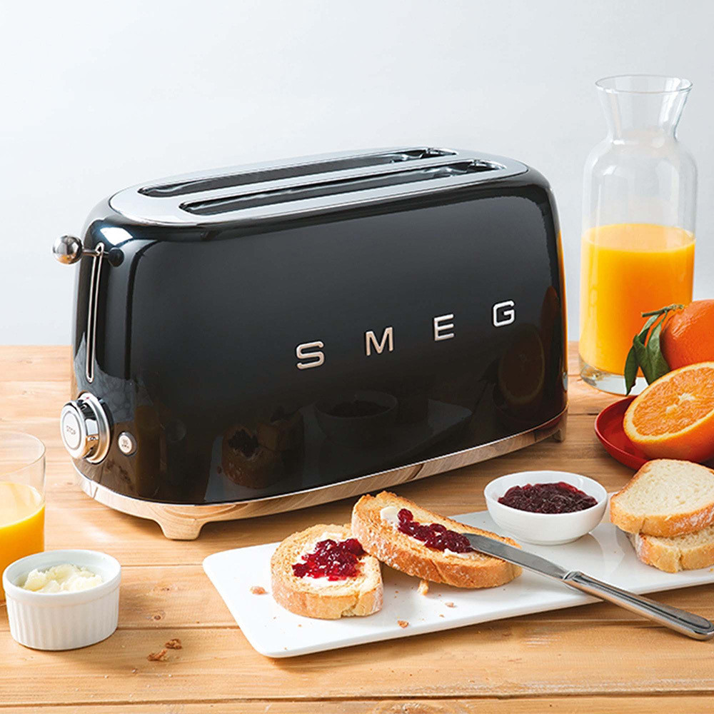 Smeg TSF01BLEU Nero Tostapane a 2 Scomparti 2 Fette 950W Stile Retro - immagine 5