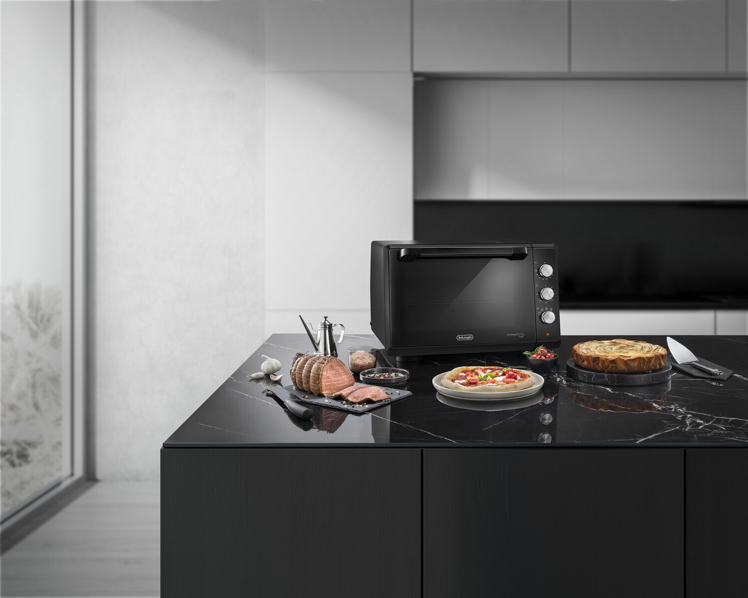 De Longhi Sfornatutto Chef EO34302 Fornetto Elettrico 2000W 34 Litri Ventilato - immagine 3
