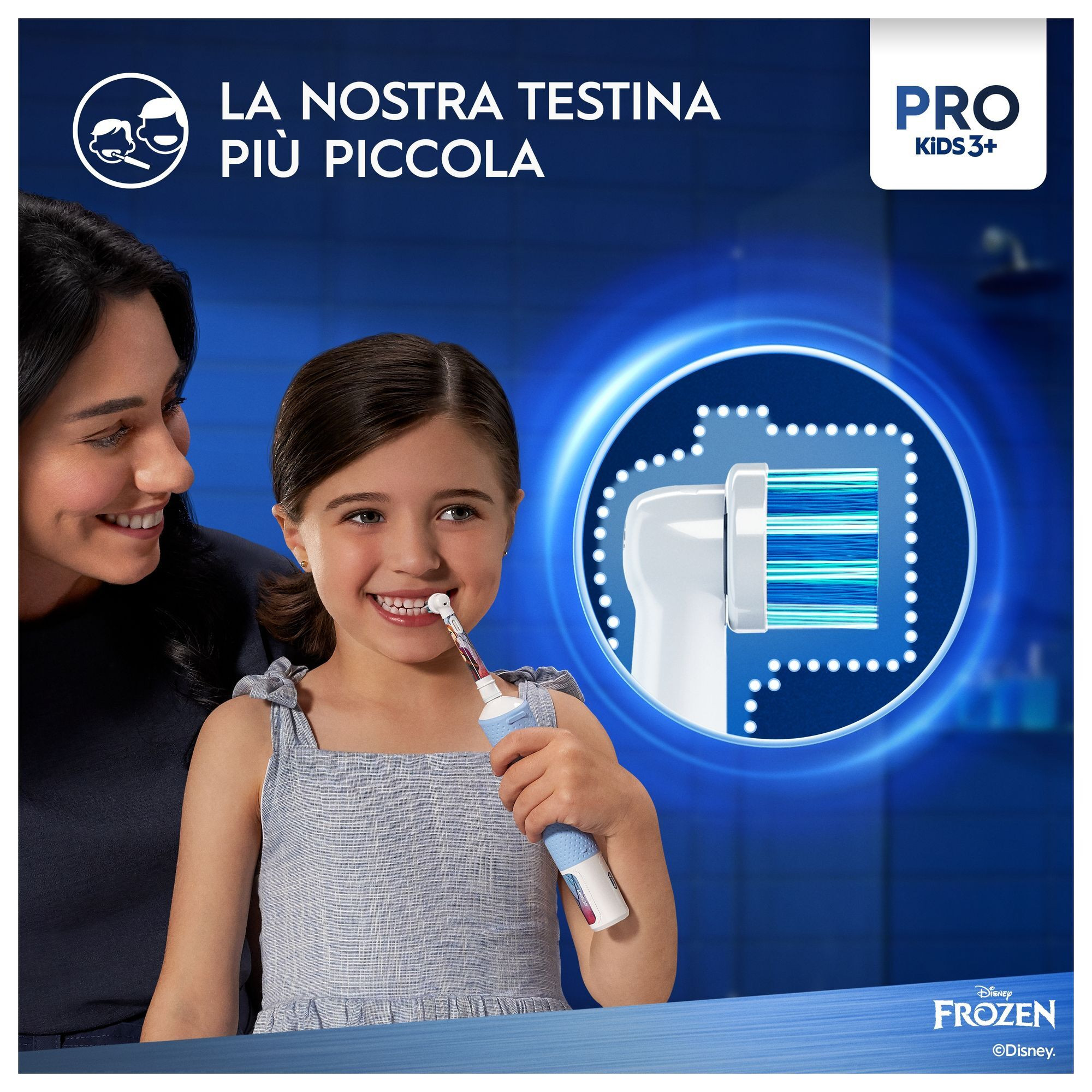 Oral-B Vitality Pro Frozen Spazzolino Elettrico Kids con 2 Testine - immagine 3