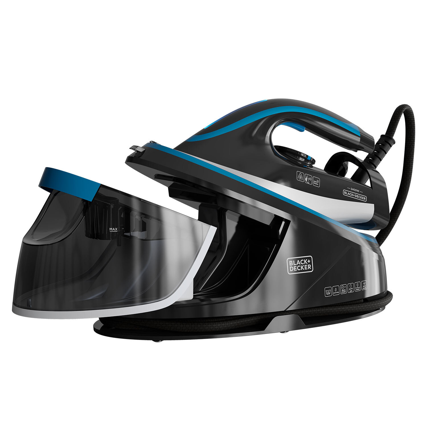 Black Decker BXSS2401E Ferro da Stiro Carica Continua 2200W - immagine 4