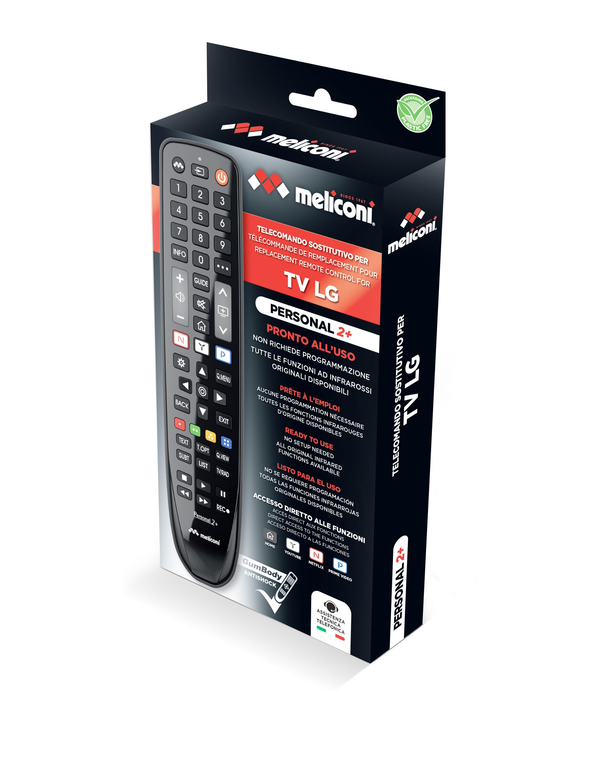 Meliconi Personal 2 Plus Telecomando per TV LG - immagine 2