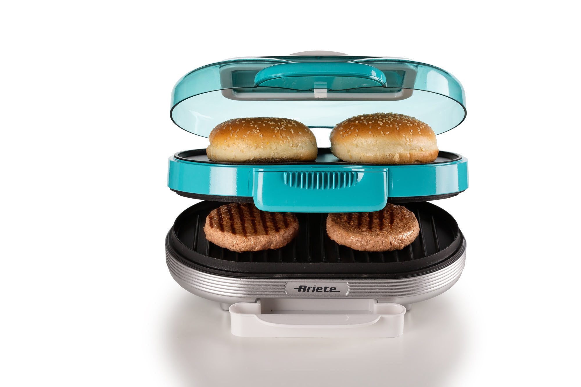 Ariete Hamburger Maker Party Time Celeste Piastra Elettrica 1200W - immagine 6