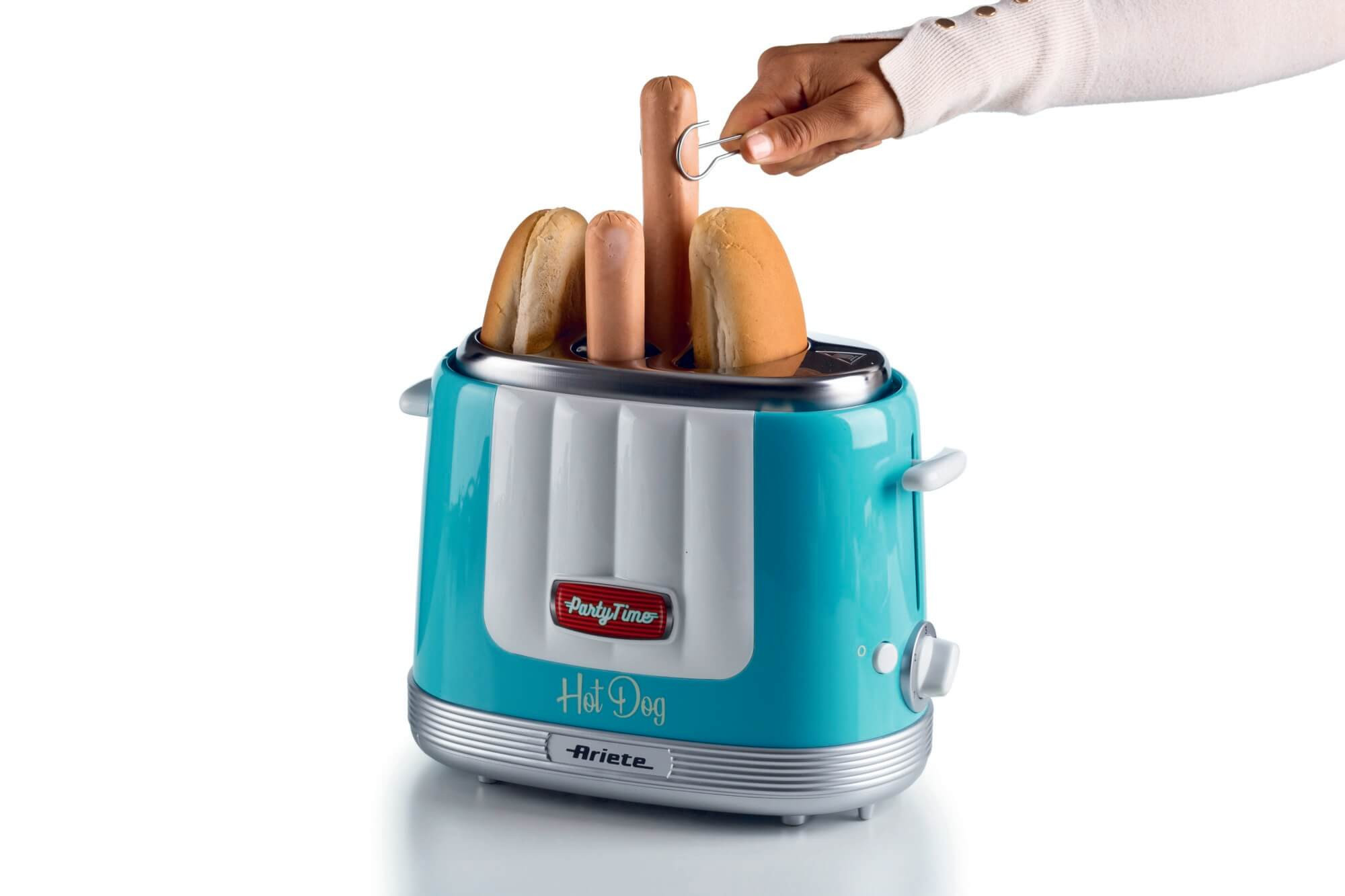 Ariete Hot Dog Maker Party Time Celeste Macchina per Hot Dog - immagine 2