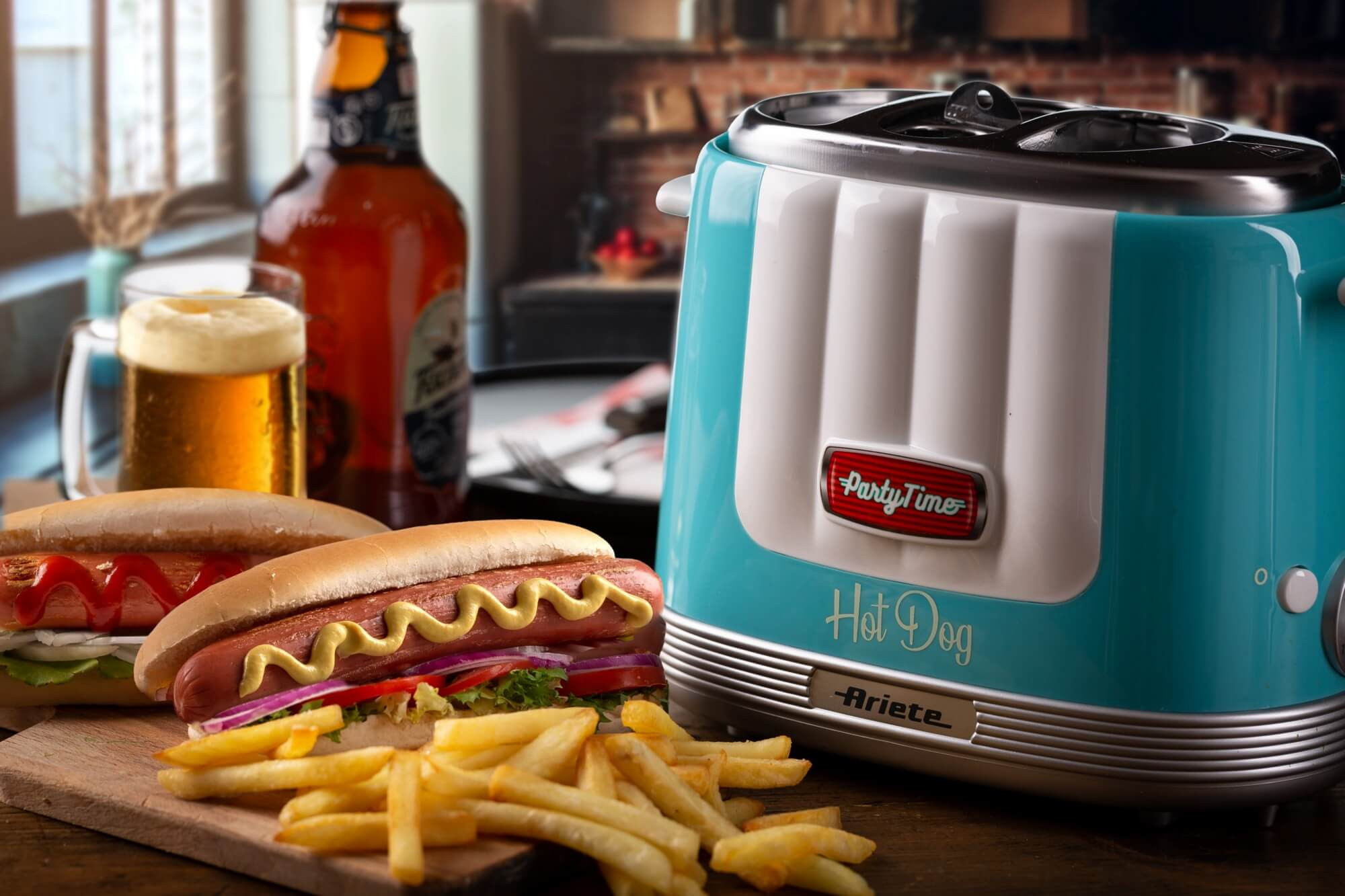 Ariete Hot Dog Maker Party Time Celeste Macchina per Hot Dog - immagine 3