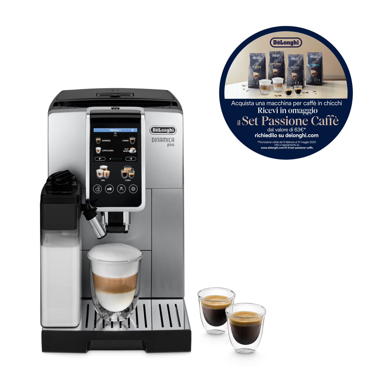 De Longhi Dinamica Plus ECAM38085SB macchina Caffe Automatica - immagine 2