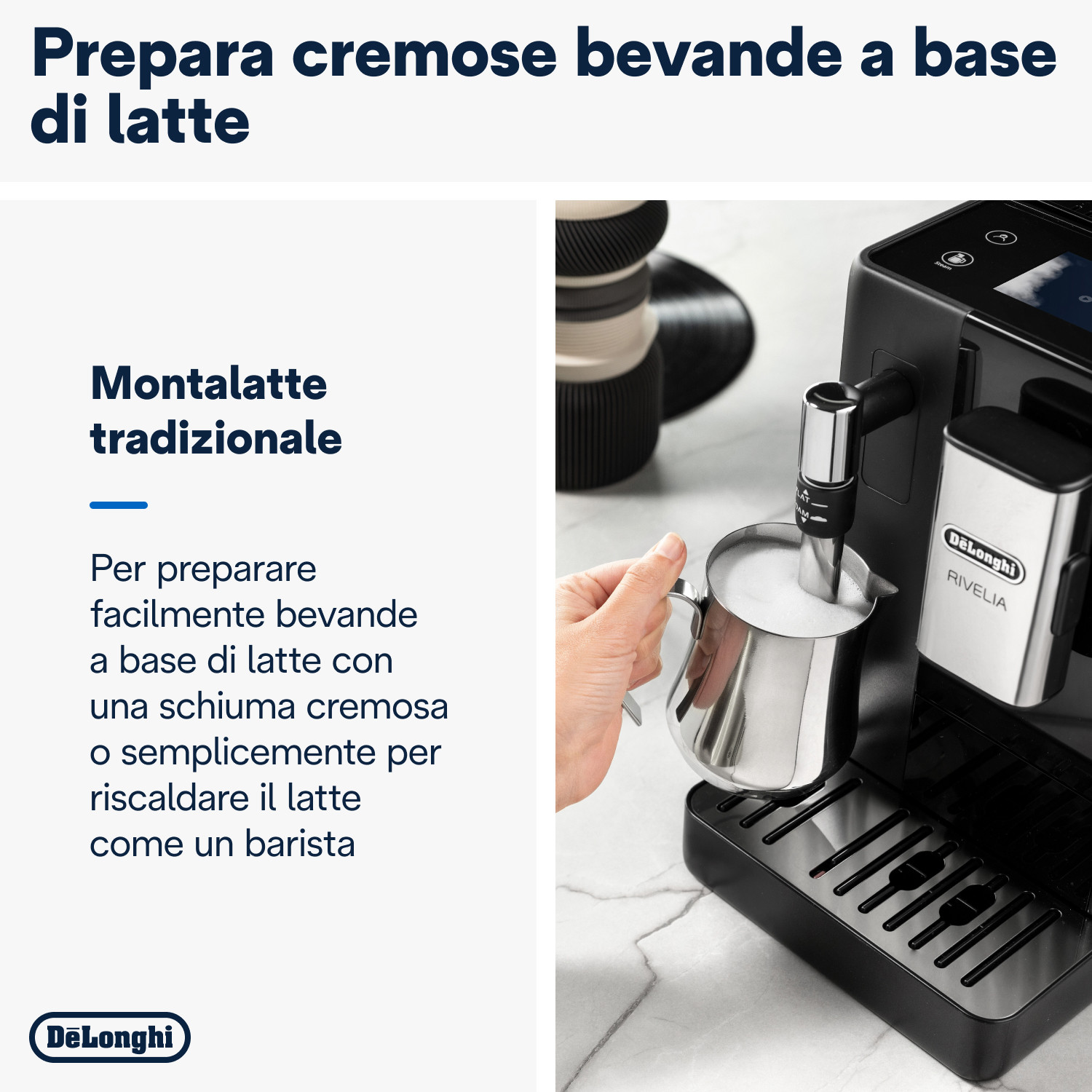 De Longhi Rivelia EXAM44035B Nero Onice Macchina Caffe Automatica - immagine 5