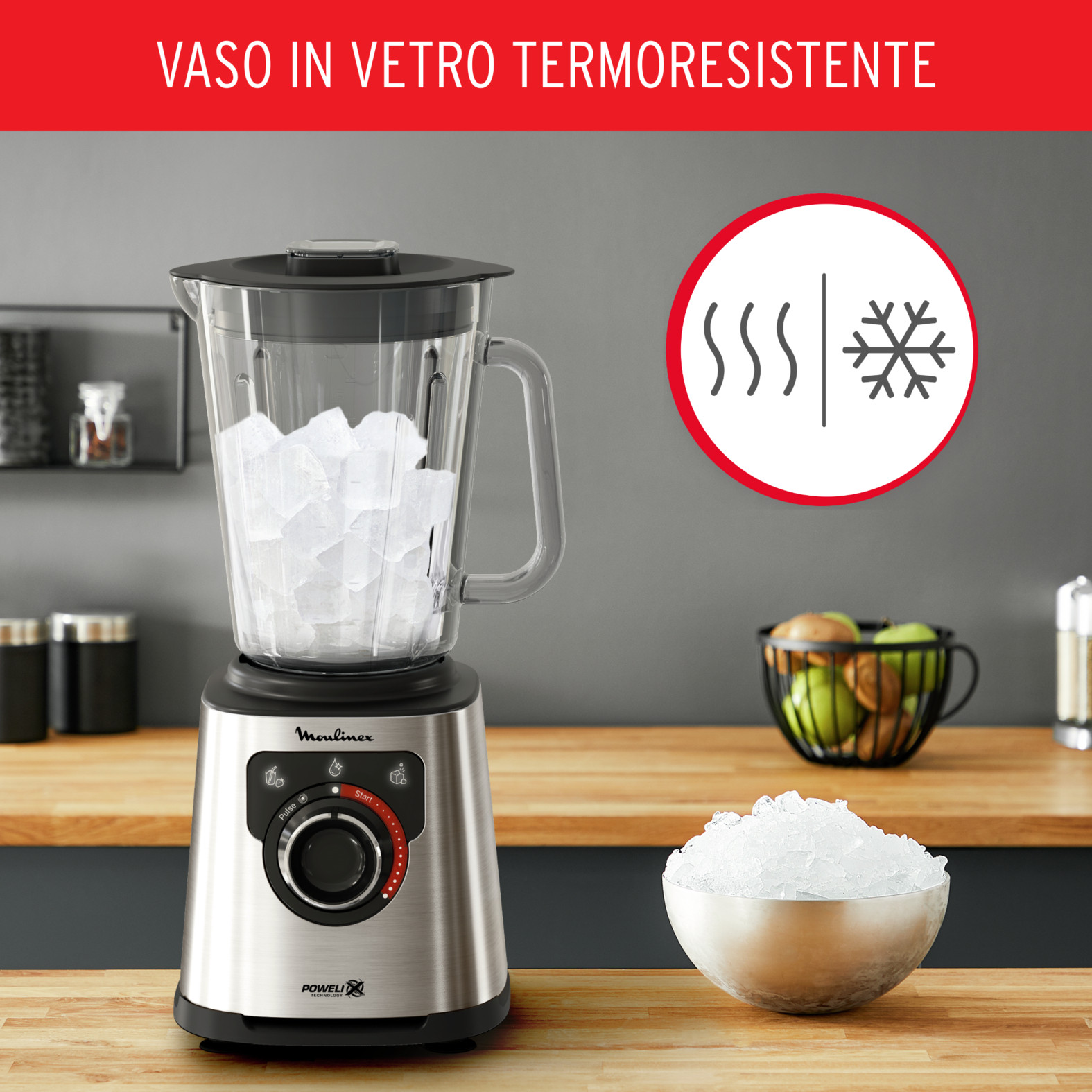 Moulinex PerfectMix Plus LM871D Frullatore 1200W con Bicchiere da 2 Litri - immagine 4