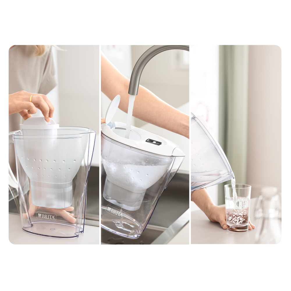 Brita Marella Bianca Caraffa Filtrante Capacita2.4 Litri con Filtro Maxtra Pro - immagine 5