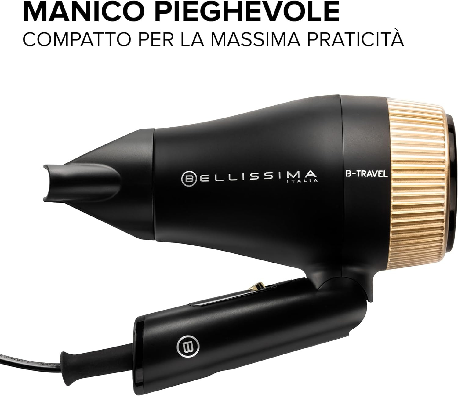 Imetec Bellissima B-Travel Asciugacapelli Pieghevole da Viaggio 1400W - immagine 3