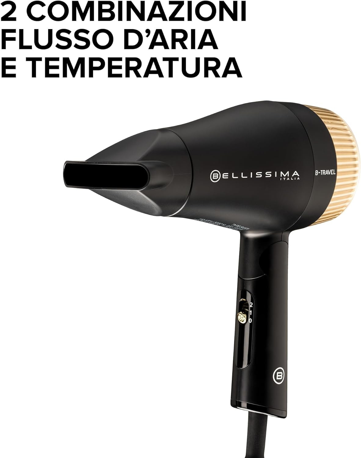 Imetec Bellissima B-Travel Asciugacapelli Pieghevole da Viaggio 1400W - immagine 5