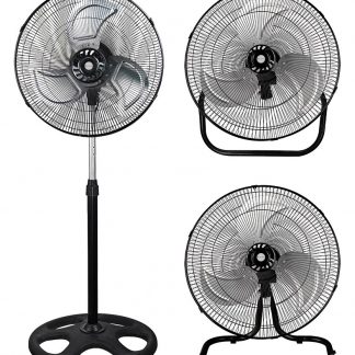 Melchioni MF 2212TRIO Ventilatore Industriale 45cm 3 in 1 Terra Parete Tavolo