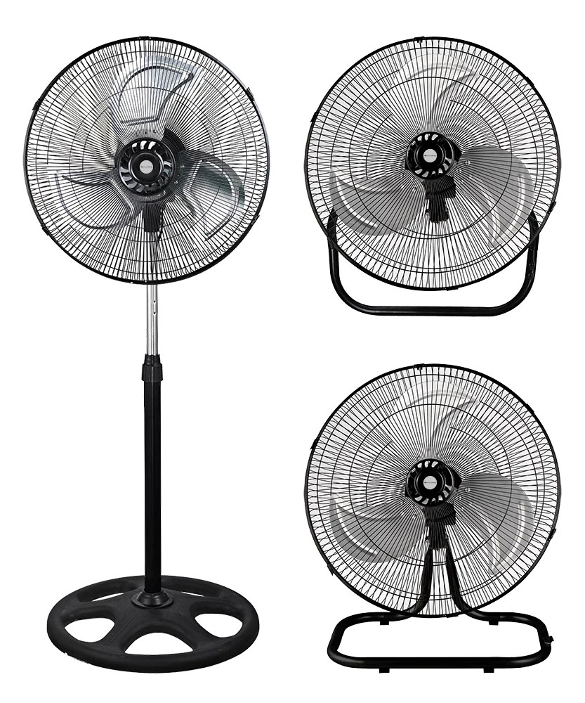Melchioni MF 2212TRIO Ventilatore Industriale 45cm 3 in 1 Terra Parete Tavolo