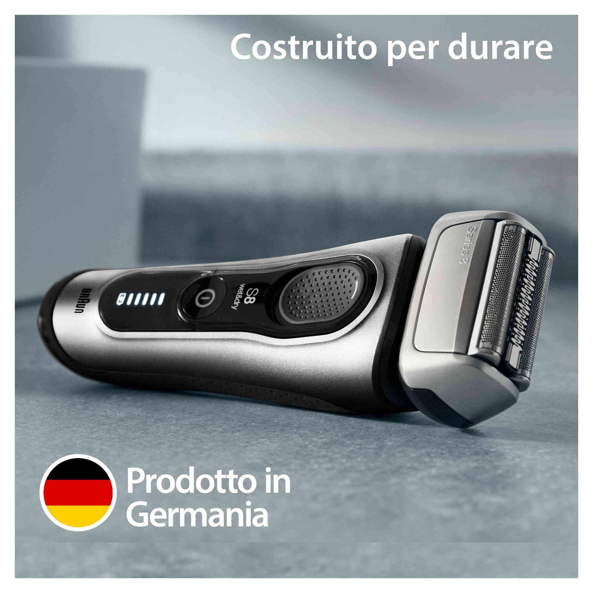 Braun Serie 8 8517S Rasoio Ricaricabile Wet Dry con Base di Ricarica - immagine 4