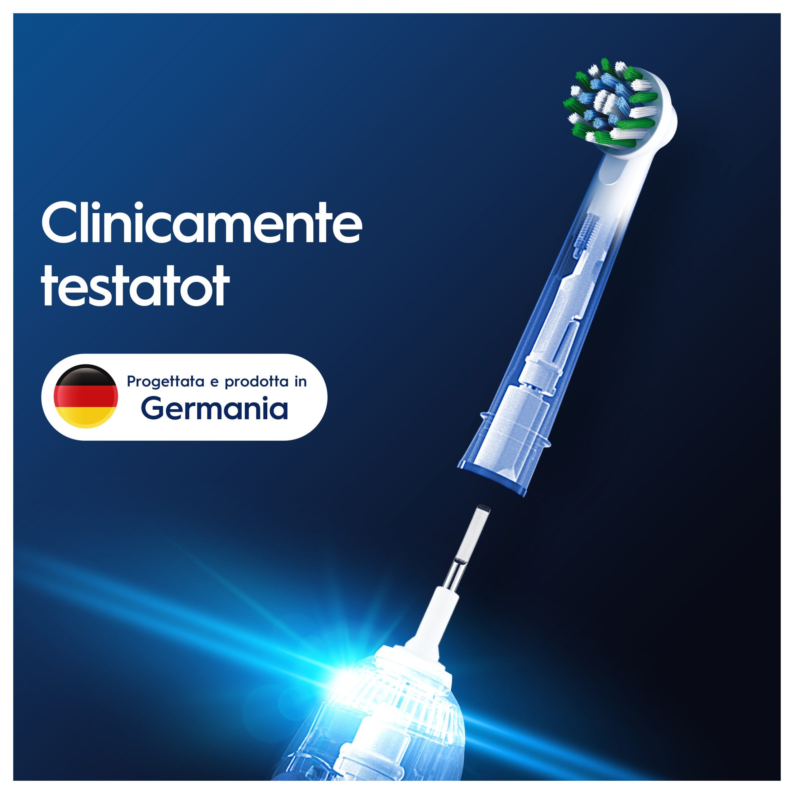 Oral-B EB50RX Testina di Ricambio Cross Action Bianca 3 Pezzi - immagine 6