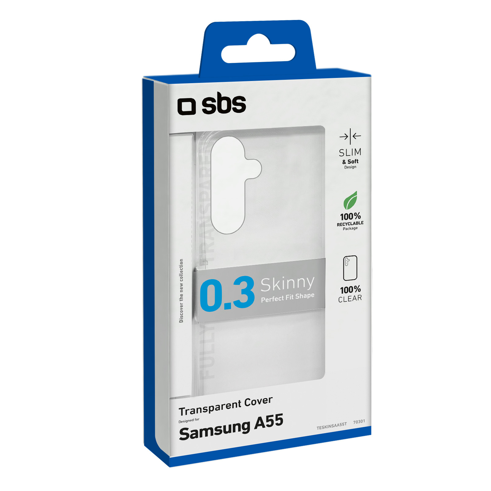 SBS TESKINSAA55T Cover Skinny per Samsung Galaxy A55 - immagine 2
