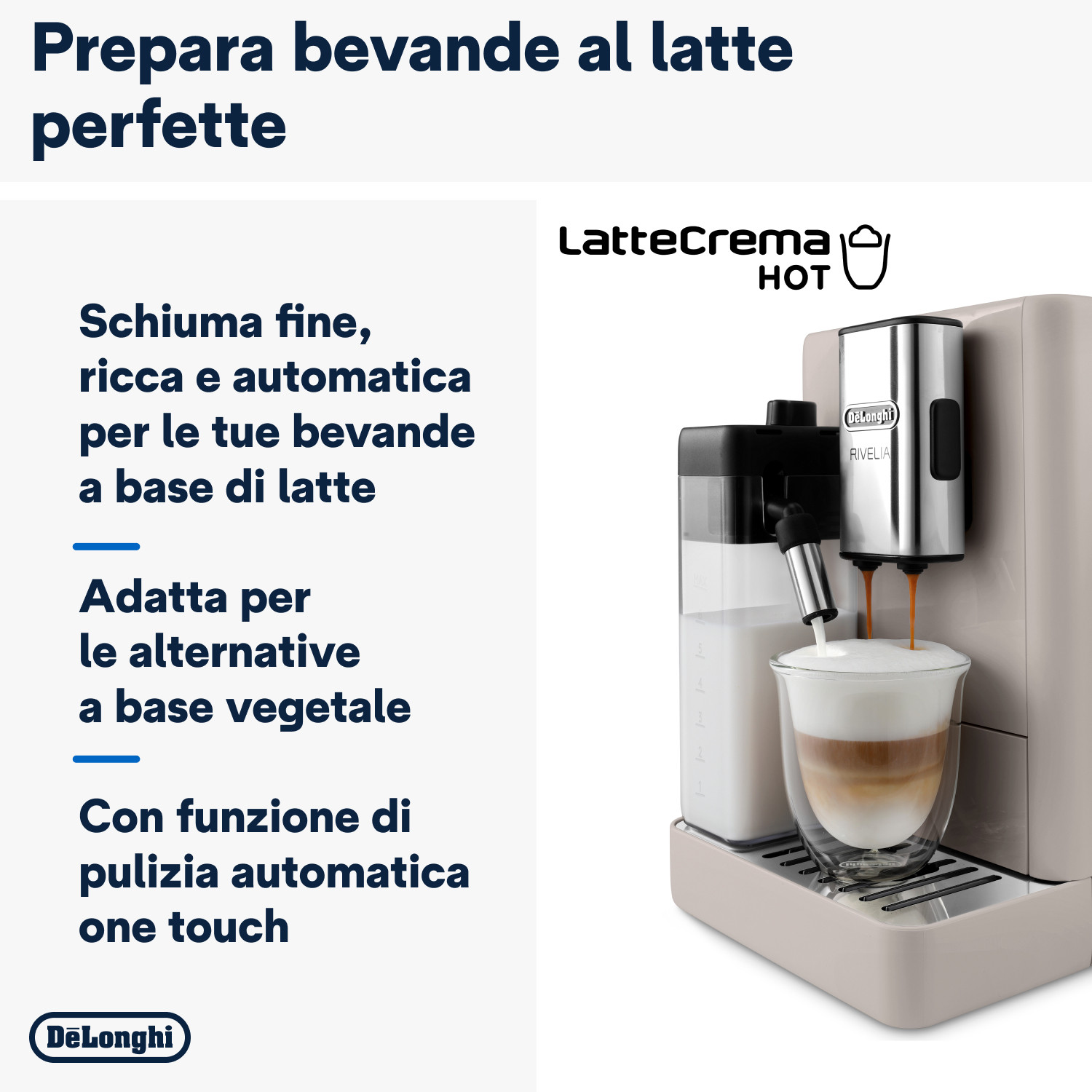 De Longhi Rivelia EXAM44055BG Sand Beige Macchina Caffe Automatica - immagine 4