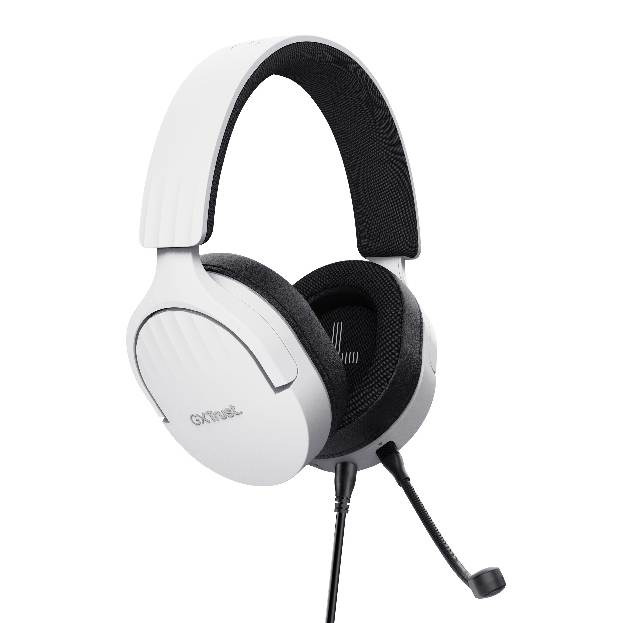 Trust GXT489 Fayzo White Cuffie Gaming per Pc con Microfono Removibile - immagine 2