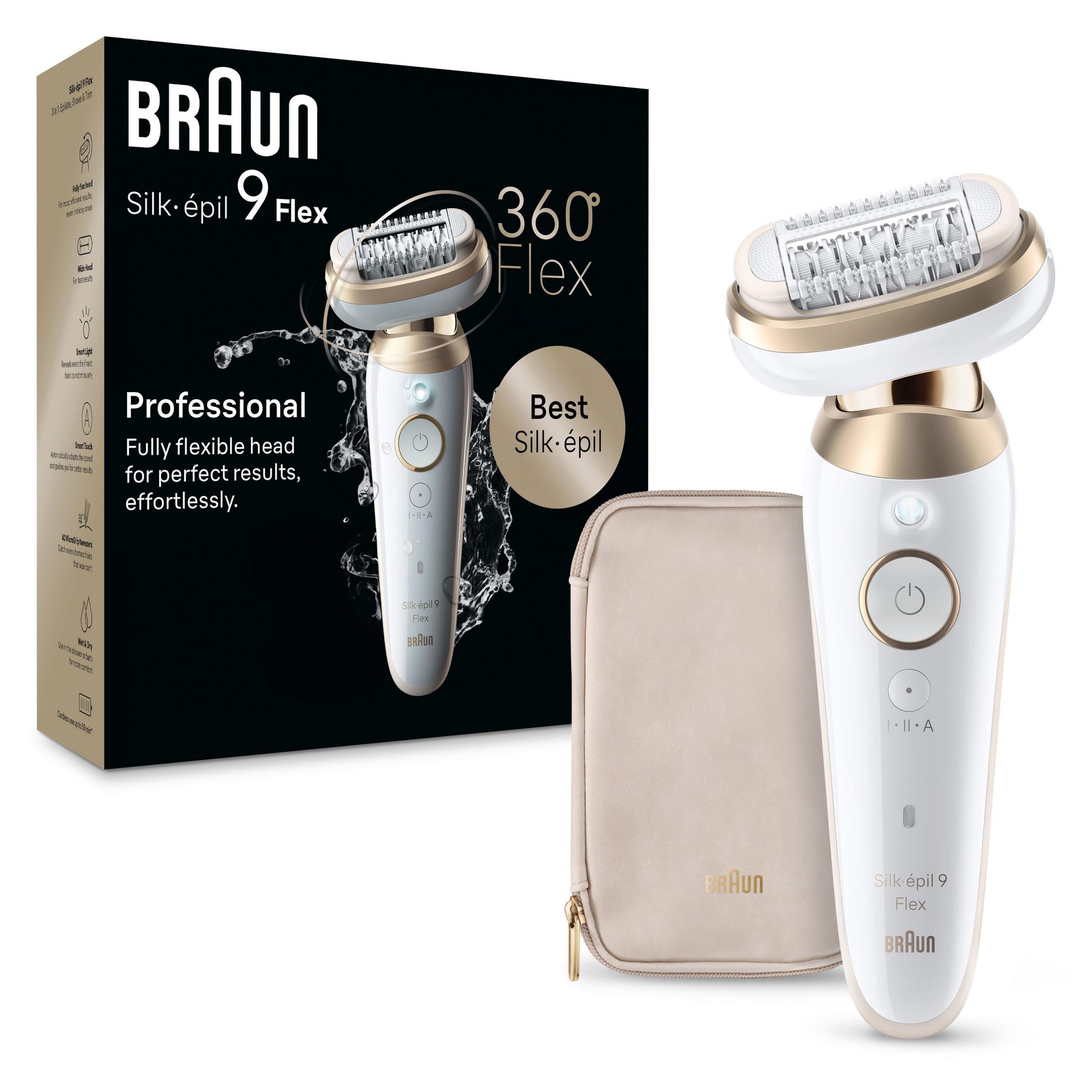 Braun Silk-epil 9 Flex SES9011 Epilatore Ricaricabile Wet and Dry con Accessori - immagine 2