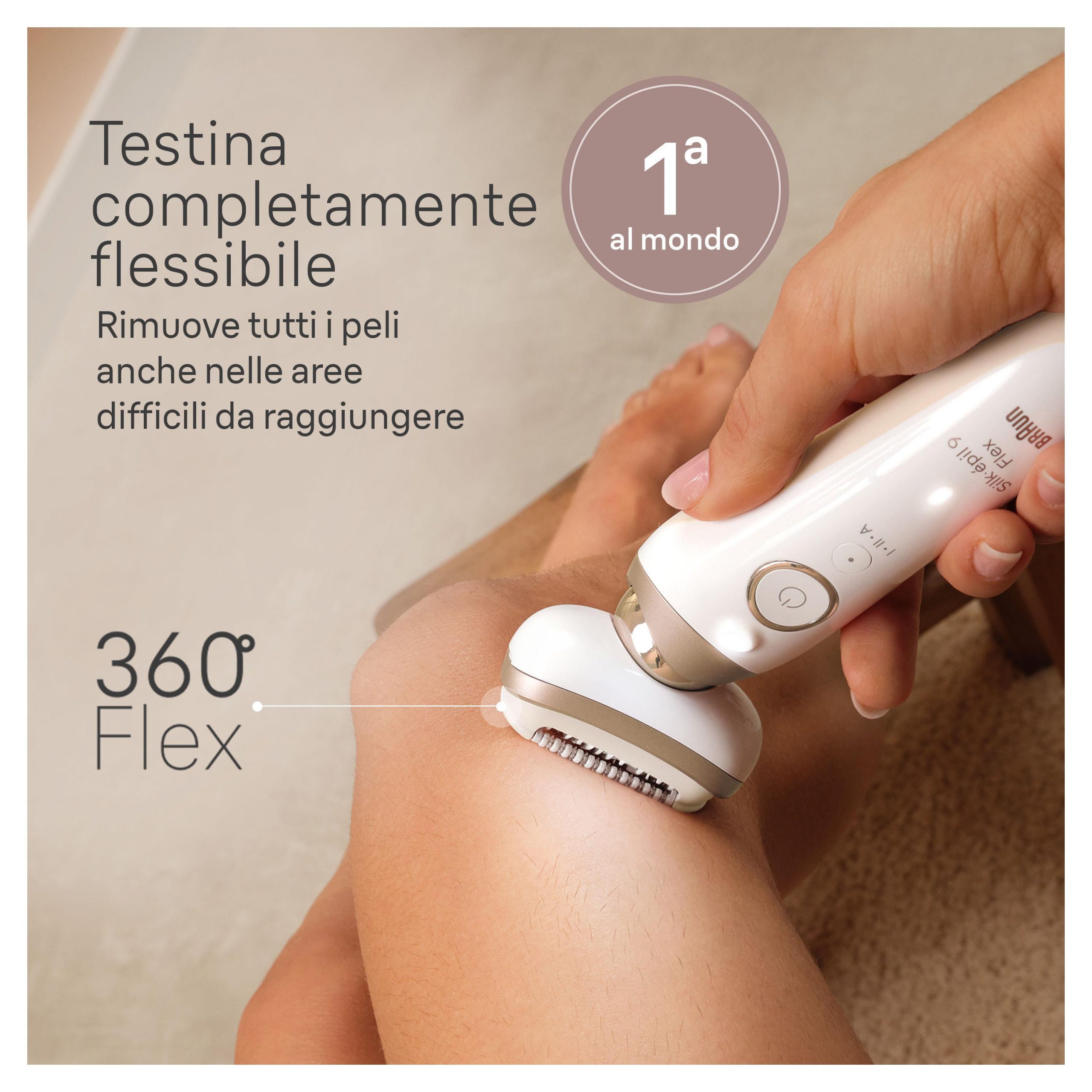 Braun Silk-epil 9 Flex SES9011 Epilatore Ricaricabile Wet and Dry con Accessori - immagine 4