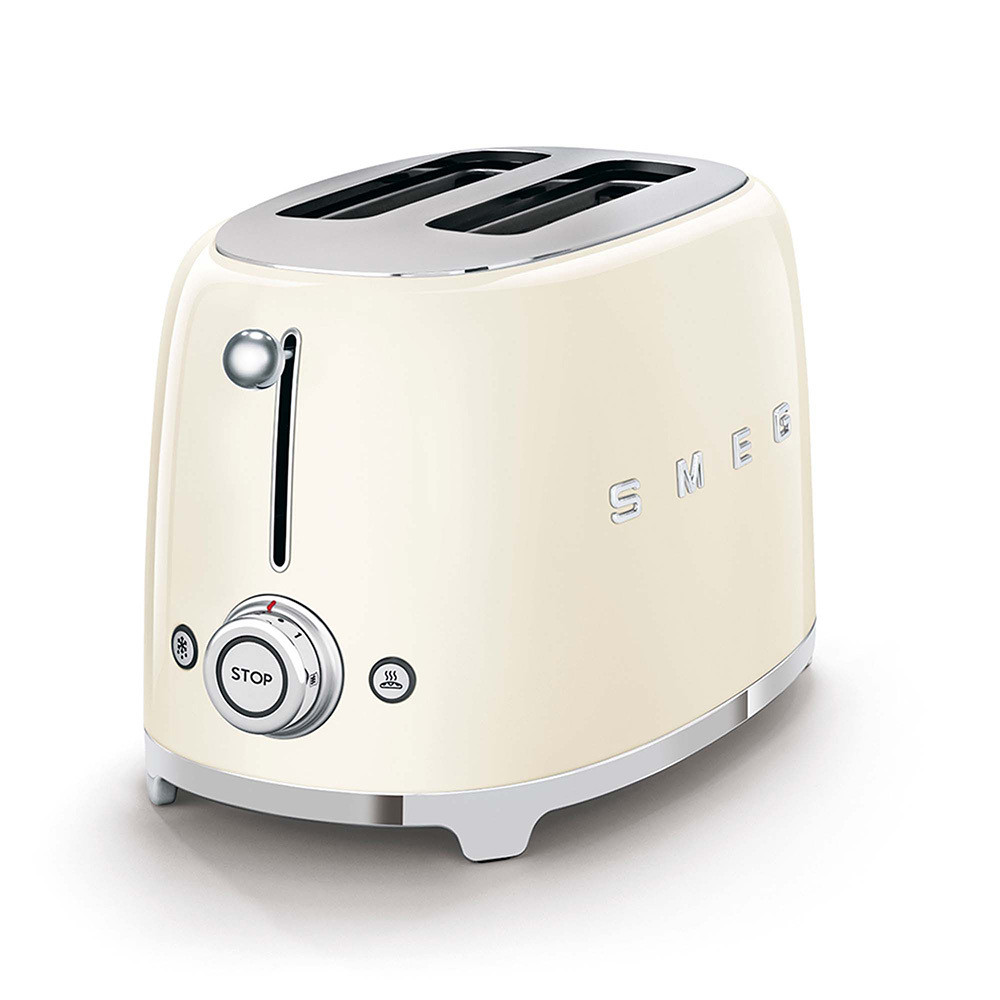 Smeg TSF01CREU Panna Tostapane a 2 Scomparti 2 Fette 950W Stile Retro - immagine 2