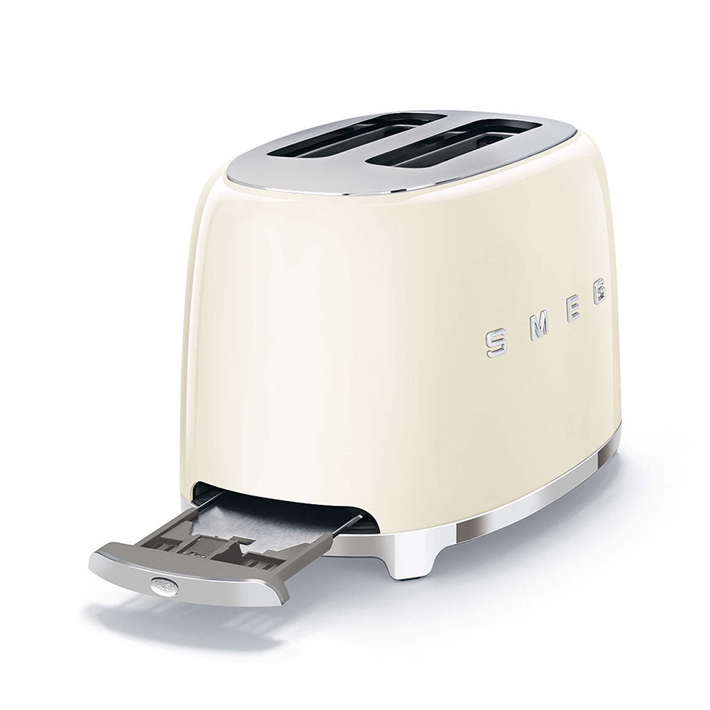 Smeg TSF01CREU Panna Tostapane a 2 Scomparti 2 Fette 950W Stile Retro - immagine 4