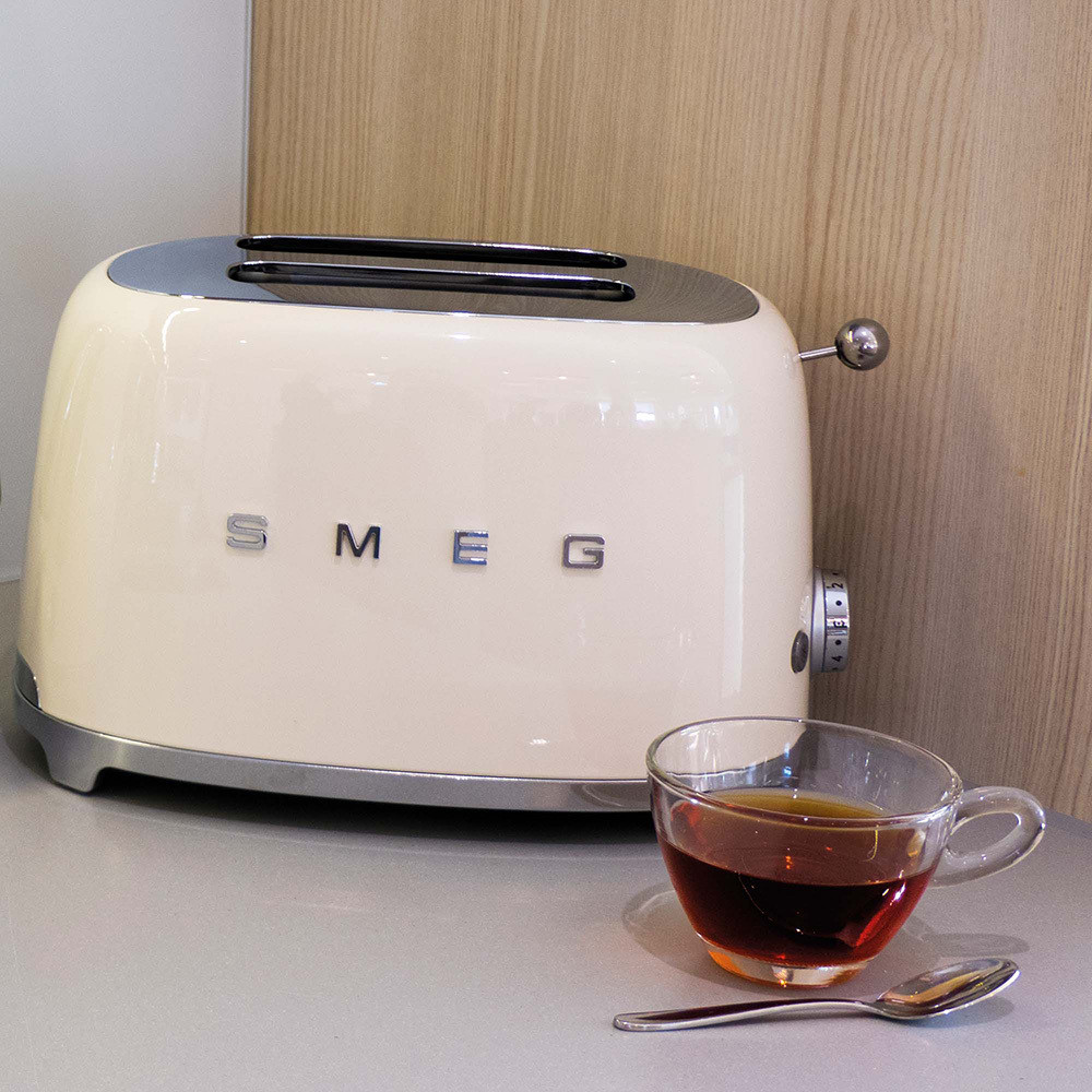 Smeg TSF01CREU Panna Tostapane a 2 Scomparti 2 Fette 950W Stile Retro - immagine 6