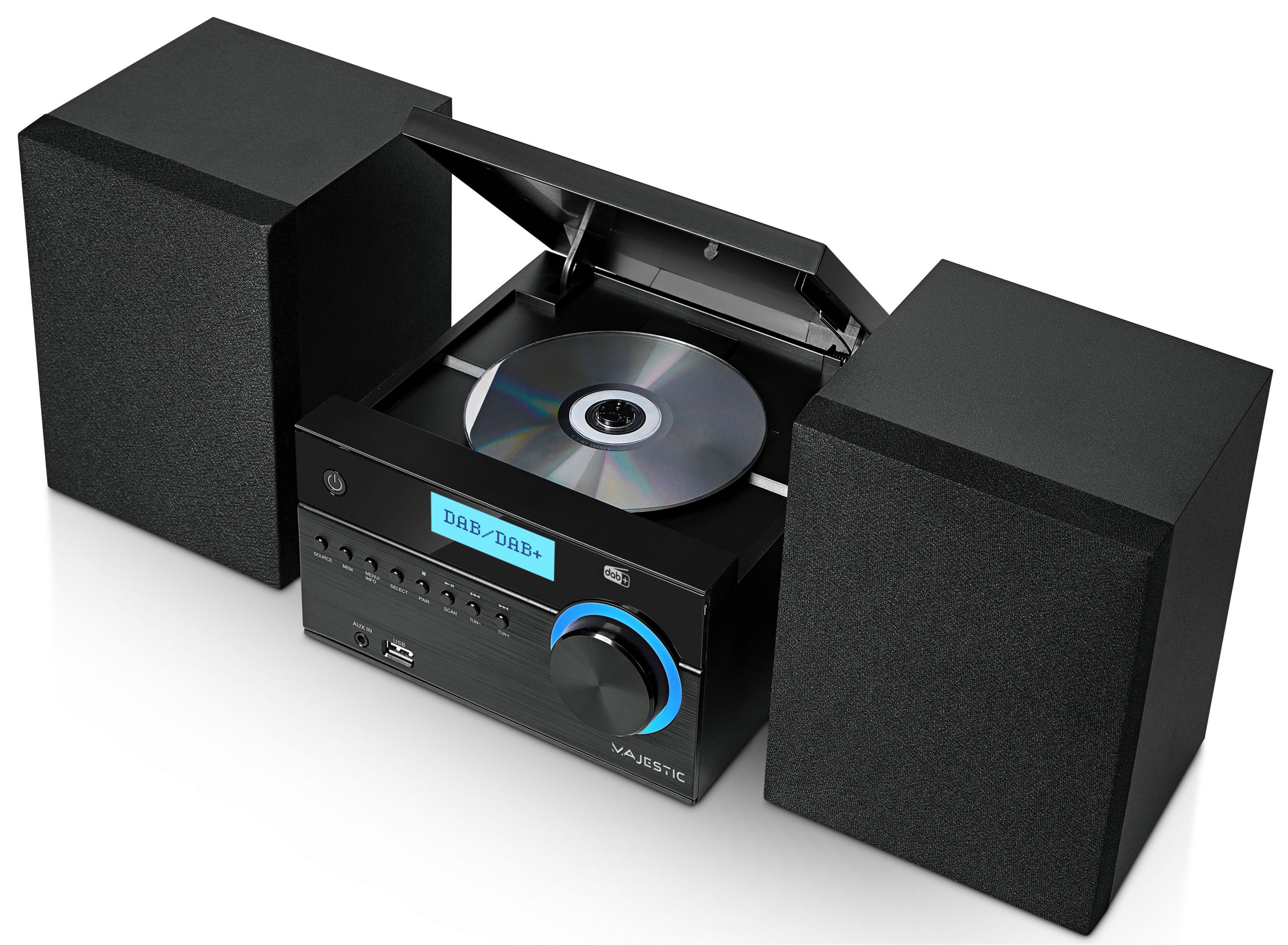 Majestic AH 2350 BT MP3 USB DAB Micro Hi-Fi con CD e Radio DAB - immagine 2