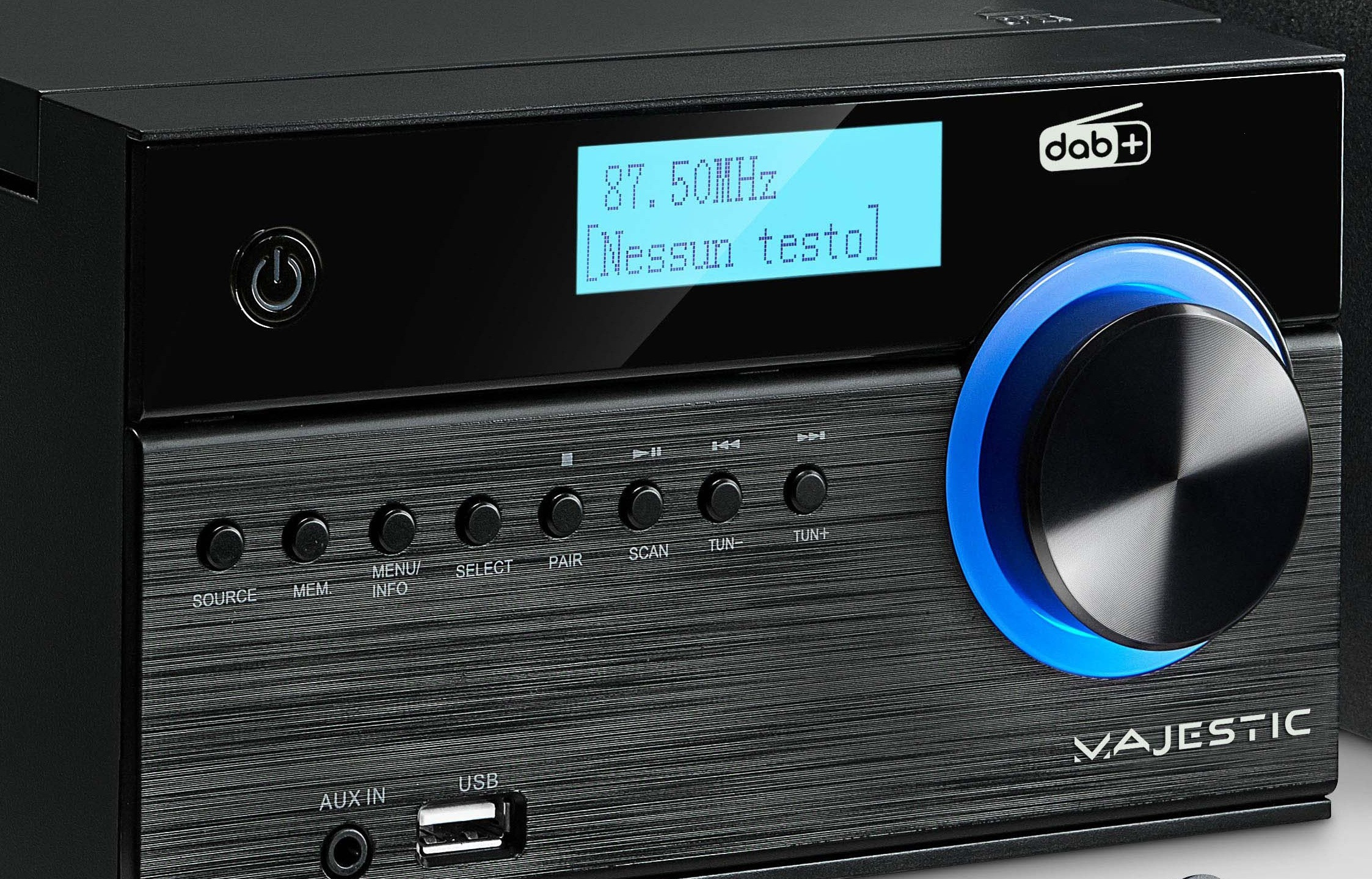 Majestic AH 2350 BT MP3 USB DAB Micro Hi-Fi con CD e Radio DAB - immagine 3