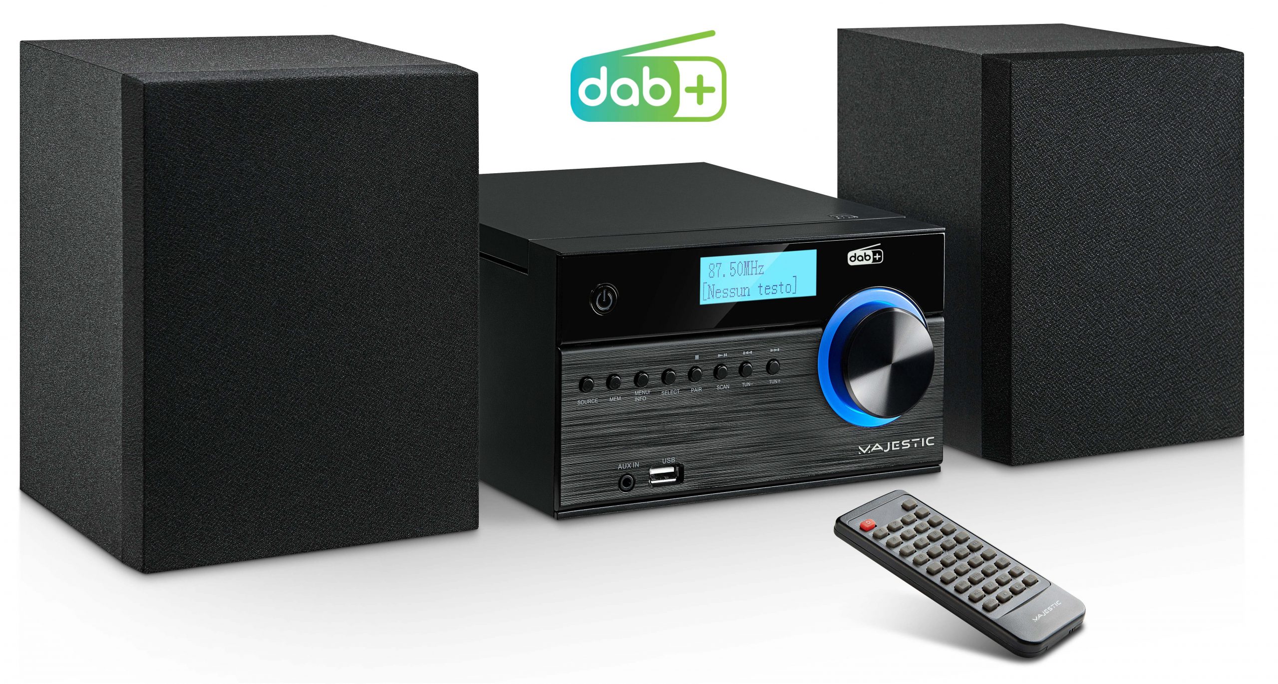 Majestic AH 2350 BT MP3 USB DAB Micro Hi-Fi con CD e Radio DAB - immagine 5