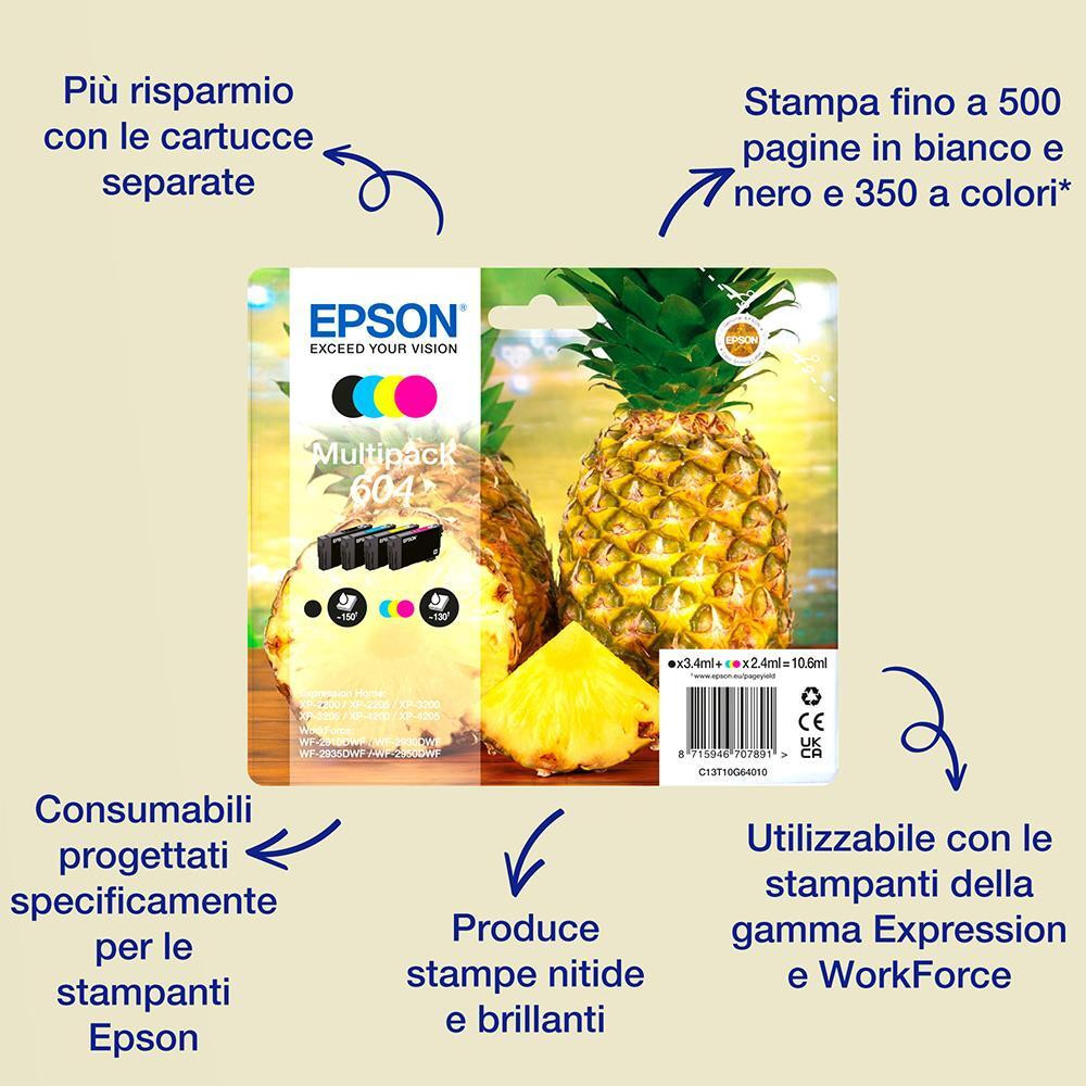 Epson 604XL Serie Ananas Cartuccia Ink Jet Nero - immagine 2